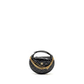 CHANEL 21A ROUND CLUTCH WITH DETAIL CHAIN CALFSKIN BLACK GHW(MICROCHIP)