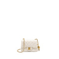 CHANEL PEARL CRUSH MINI SQUARE LAMBSKIN WHITE GHW (MICROCHIP)