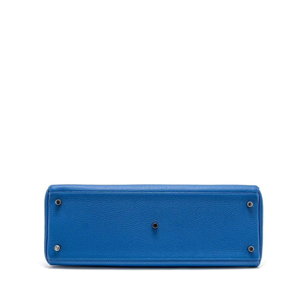 HERMES SHOULDER KELLY CLEMENCE BLUE SHW