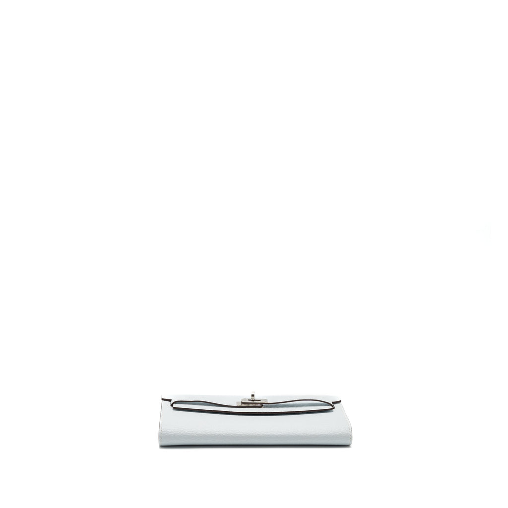 HERMES CLASSIC KELLY TO GO CHÈVRE MYSORE BLUE BRUME SHW
