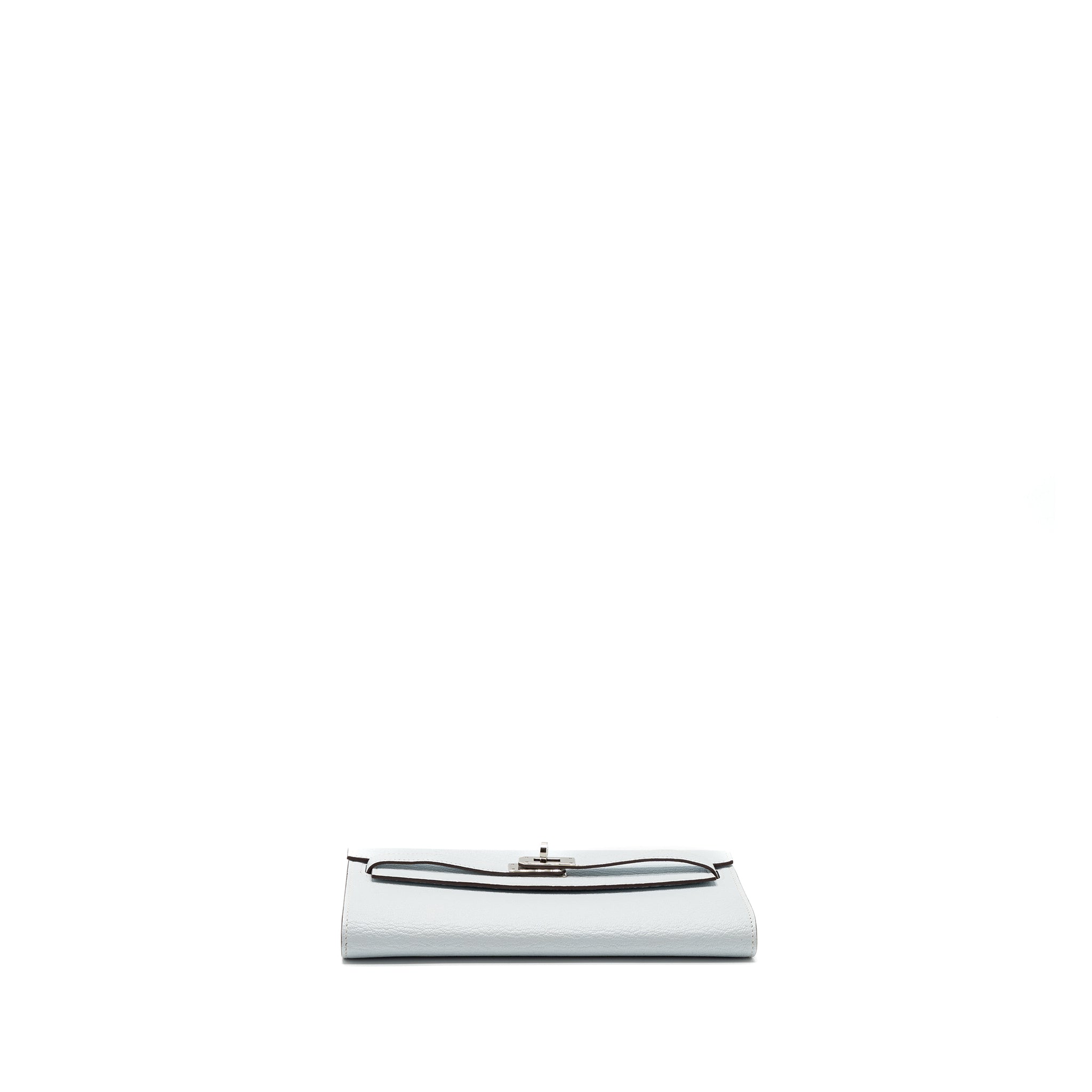 HERMES CLASSIC KELLY TO GO CHEVRE MYSORE BLUE BRUME SHW