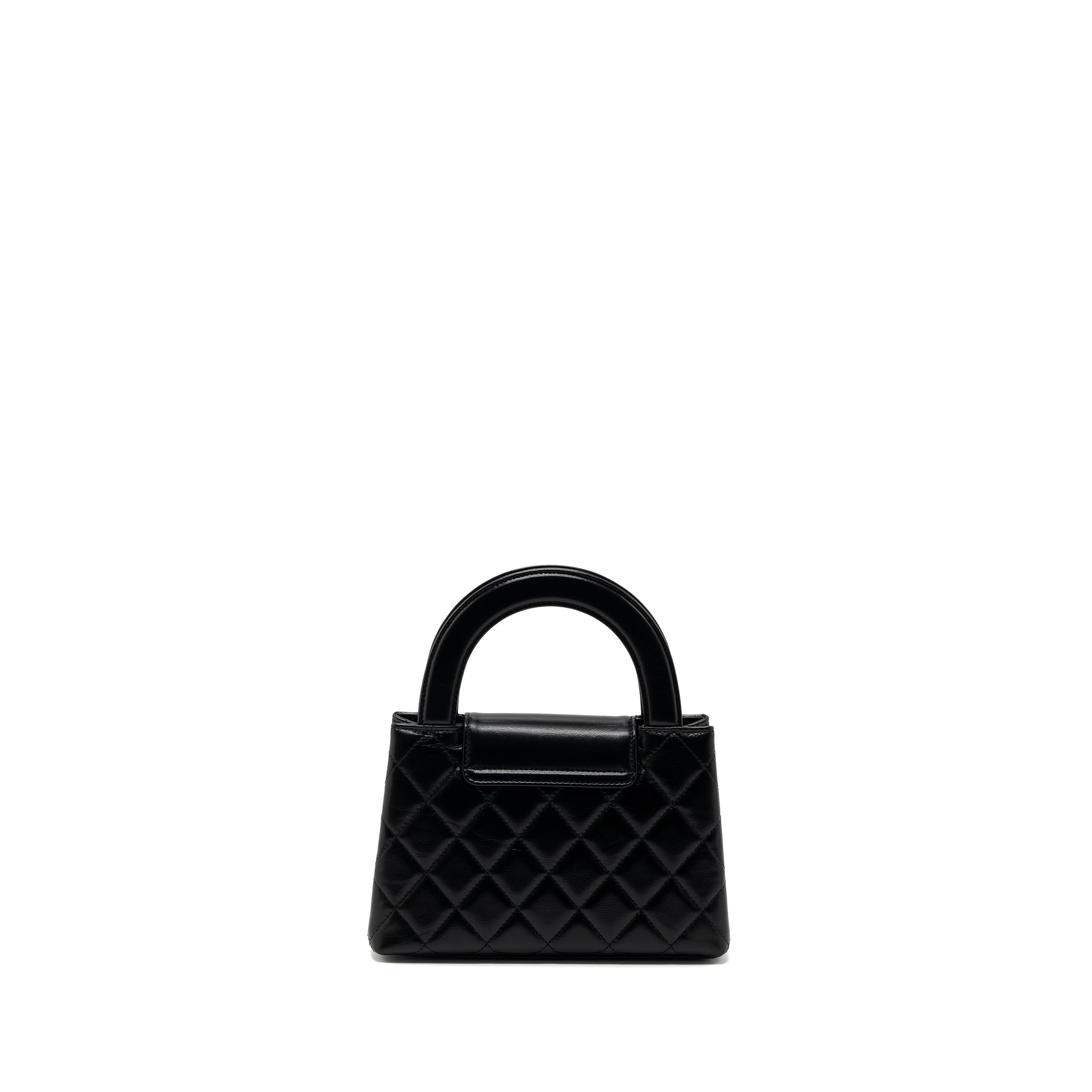 CHANEL 23K KELLY BAG CALFSKIN BLACK GHW (MICROCHIP)