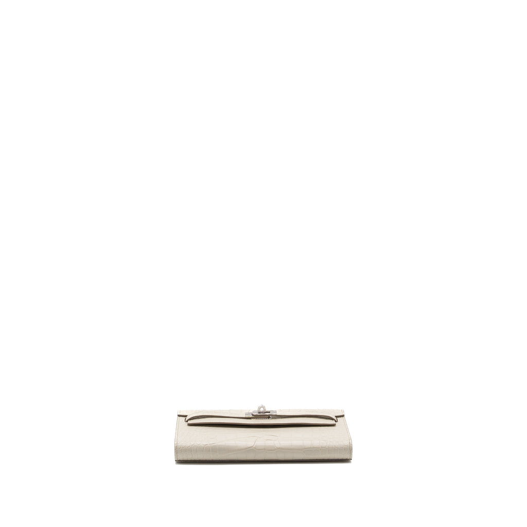 HERMES CLASSIC KELLY TO GO ALLIGATOR MISSISSIPPIENSIS 8L BETON SHW