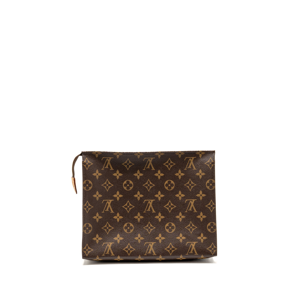 LOUIS VUITTON TOILETRY POCHETTE 26 MONOGRAM CANVAS GHW