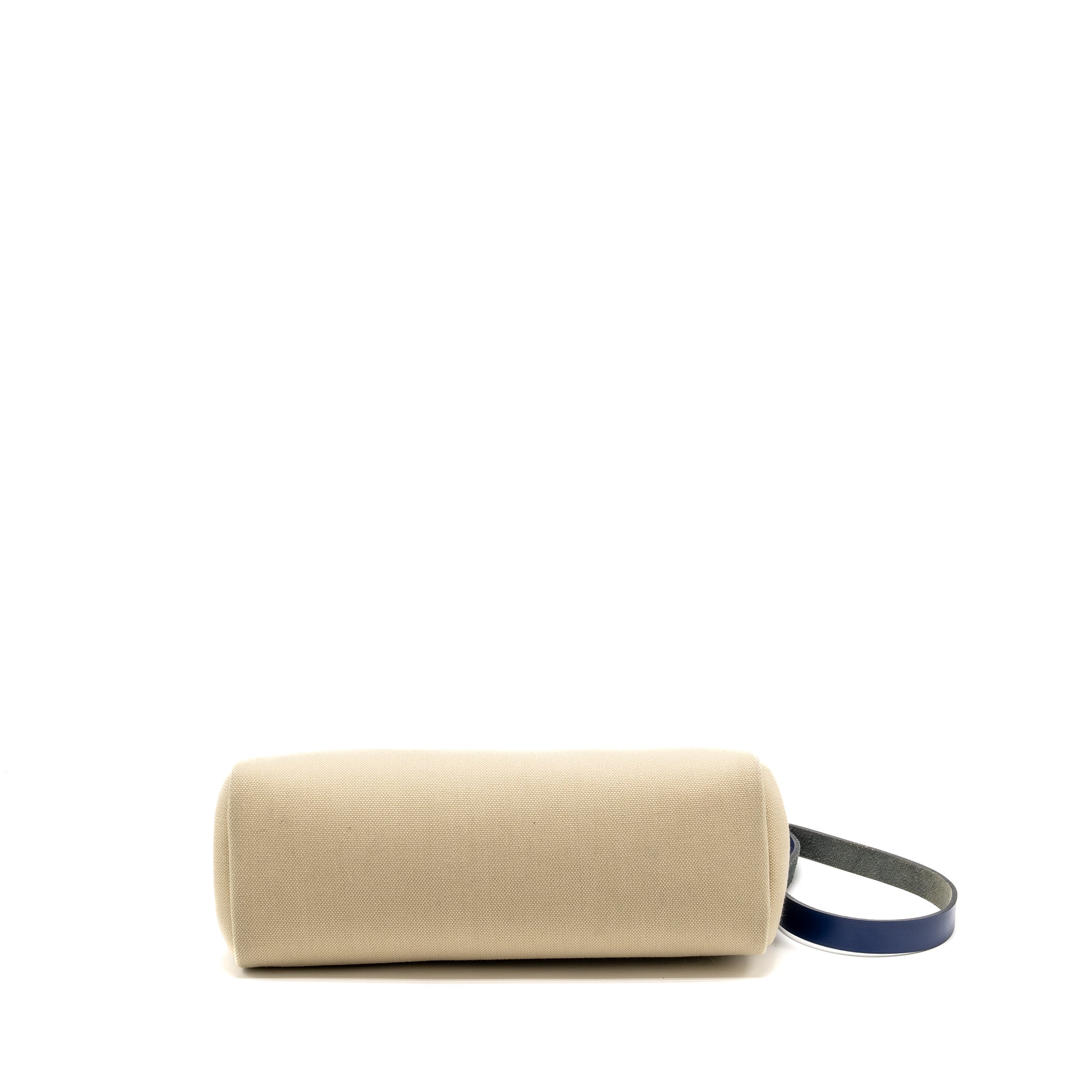 HERMES HERBAG 31 ZIP BAG CANVAS/LEATHER BLUE SHW