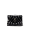 SAINT LAURENT /YSL MEDIUM LOU LOU BAG CALFSKIN BLACK RUTHENIUM HARDWARE
