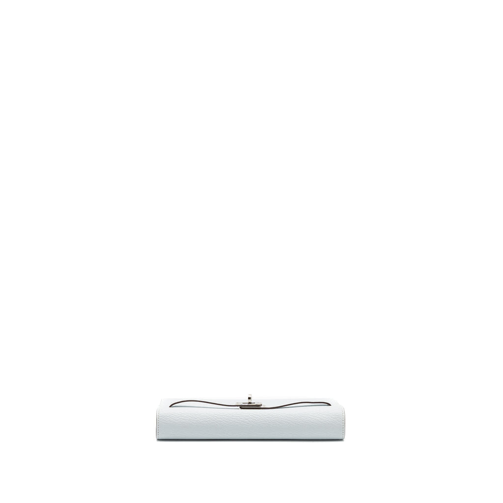 HERMES CLASSIC KELLY TO GO CHEVRE MYSORE BLUE BRUME SHW