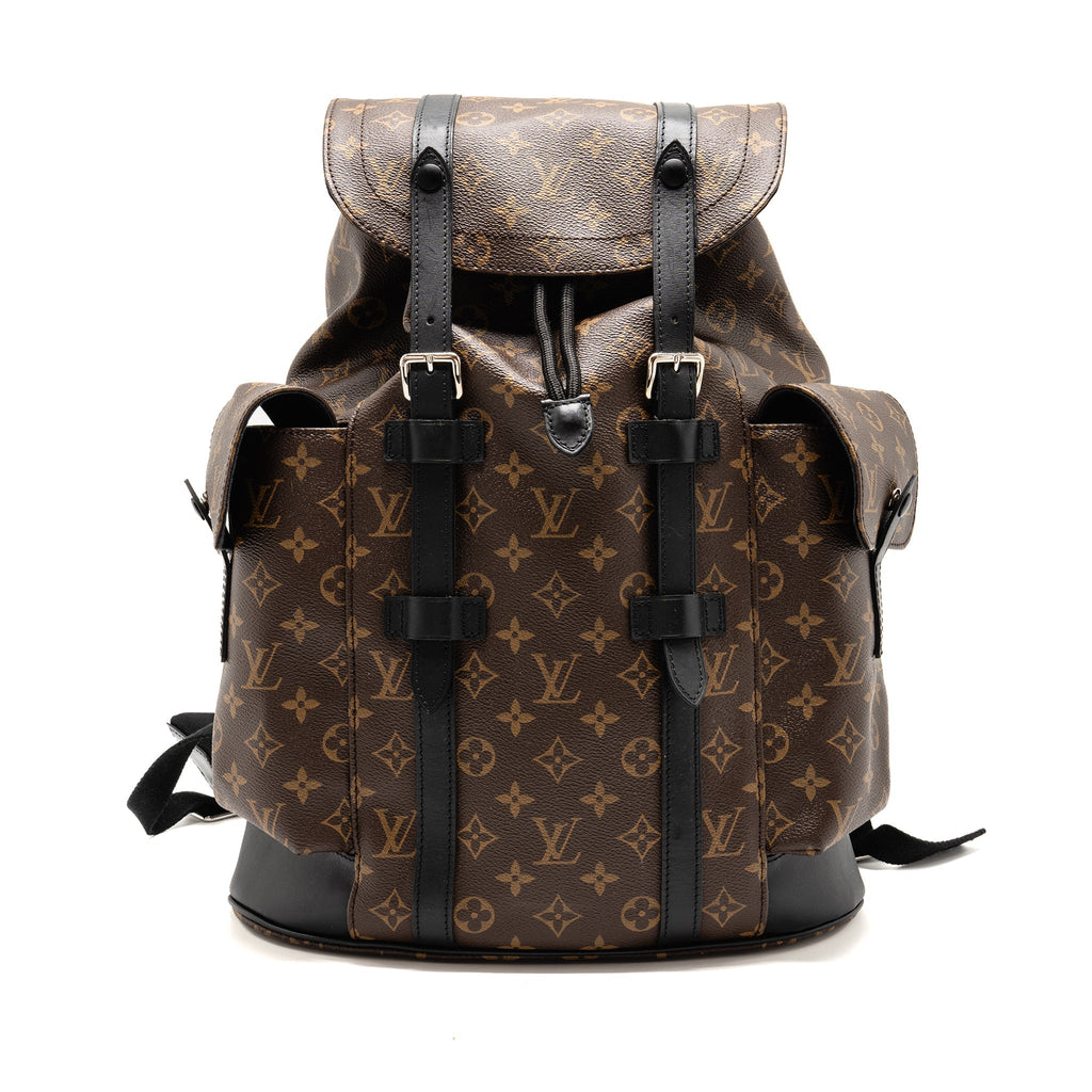 LOUIS VUITTON CHRISTOPHER BACKPACK MONOGRAM MACASSAR CANVAS SHW