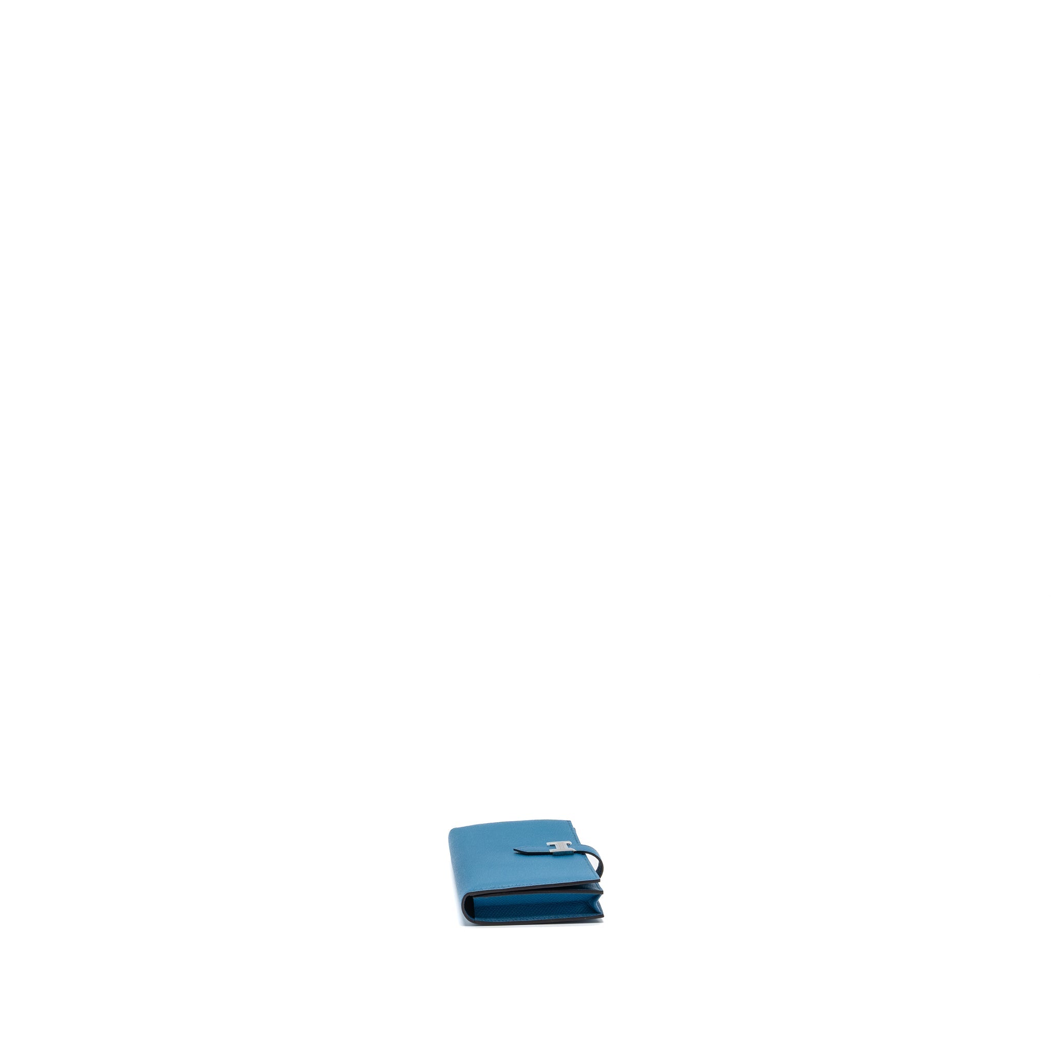HERMES BEARN WALLET EPSOM BLUE SHW