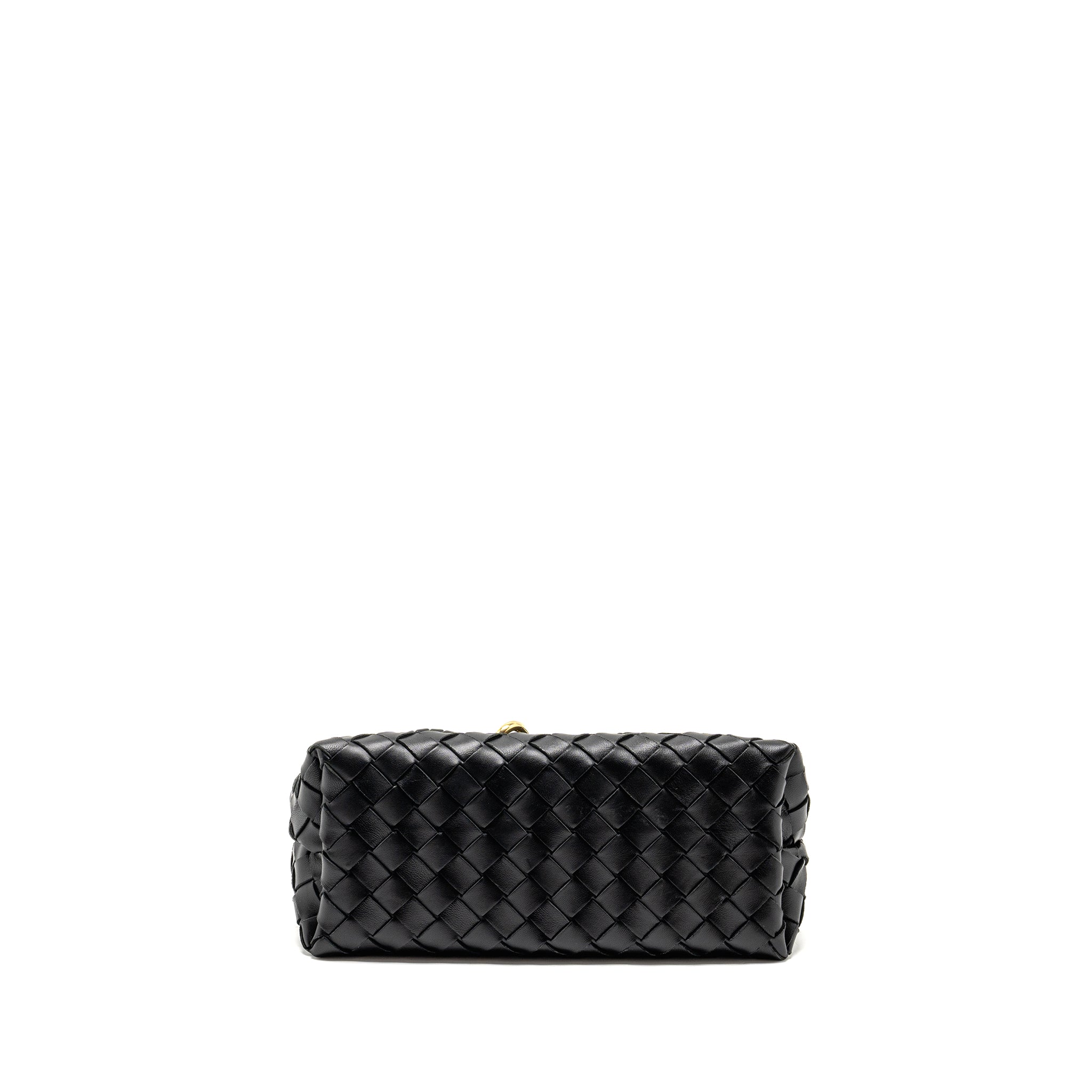 BOTTEGA VENETA SMALL ANDIAMO BAG LAMBSKIN BLACK GHW