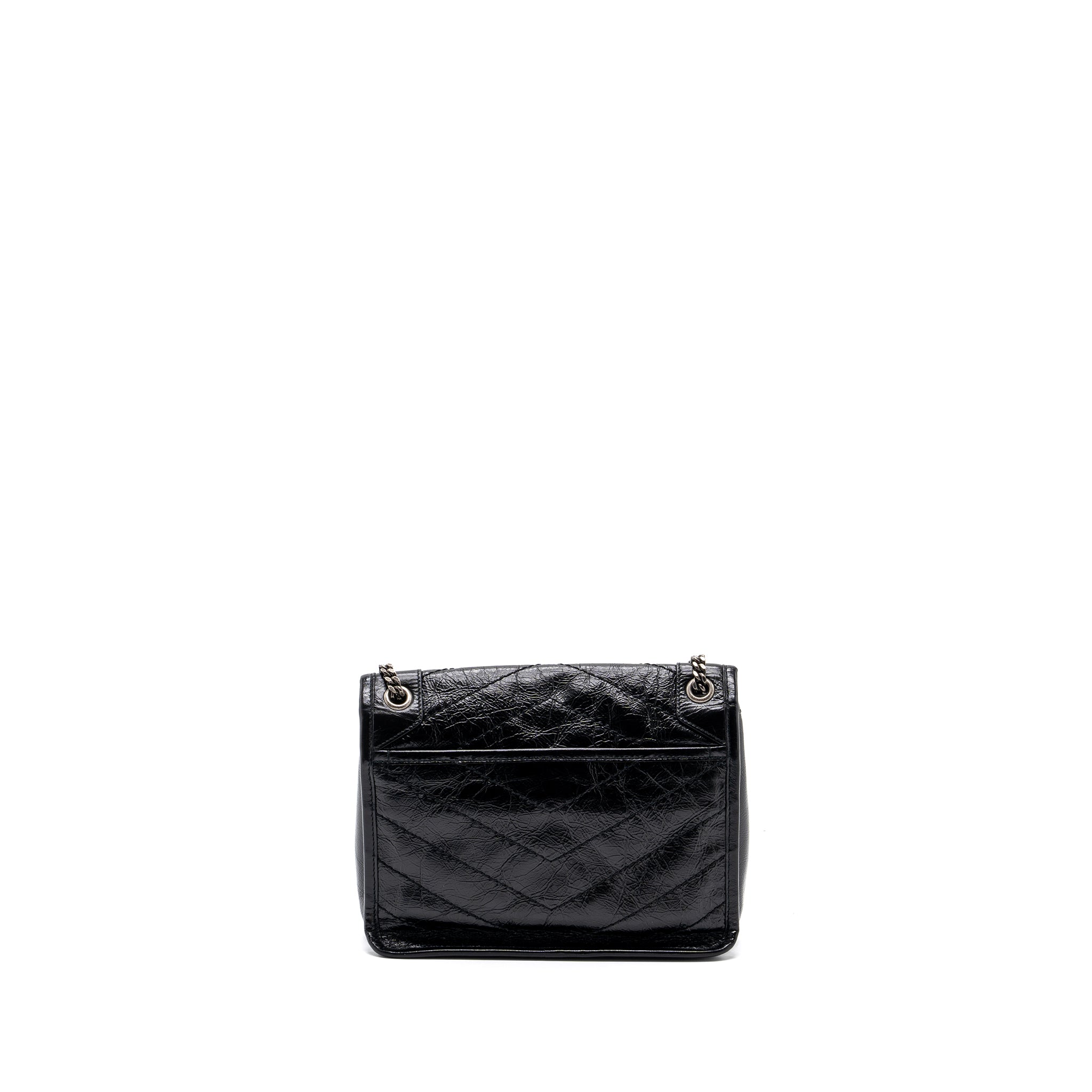 SAINT LAURENT NIKI BABY CALFSKIN BLACK RUTHENIUM HARDWARE
