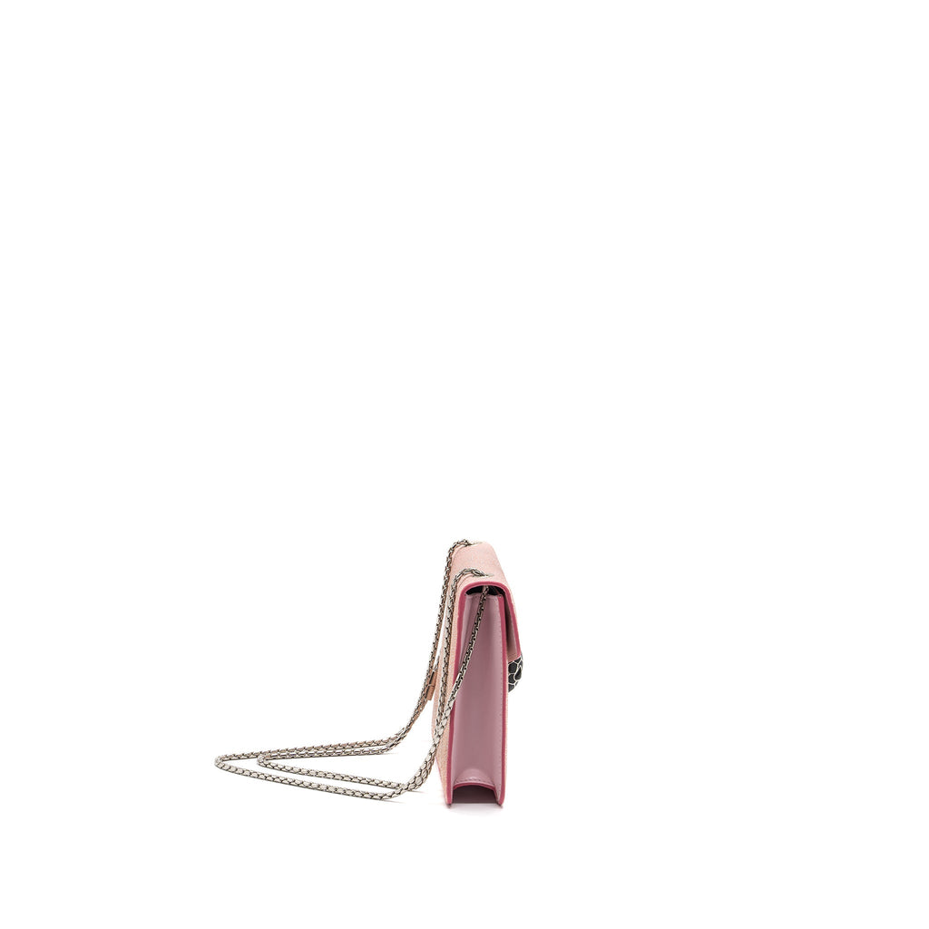 BVLGARI SERPENTI FOREVER BAG ROSA DI FRANCIA CRYSTAL GALUCHAT SHW