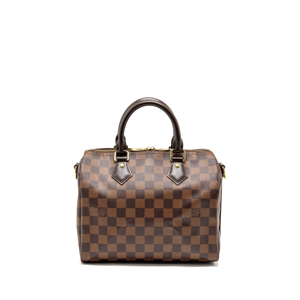 LOUIS VUITTON SPEEDY BANDOULIERE 25 DAMIER EBENE CANVAS GHW