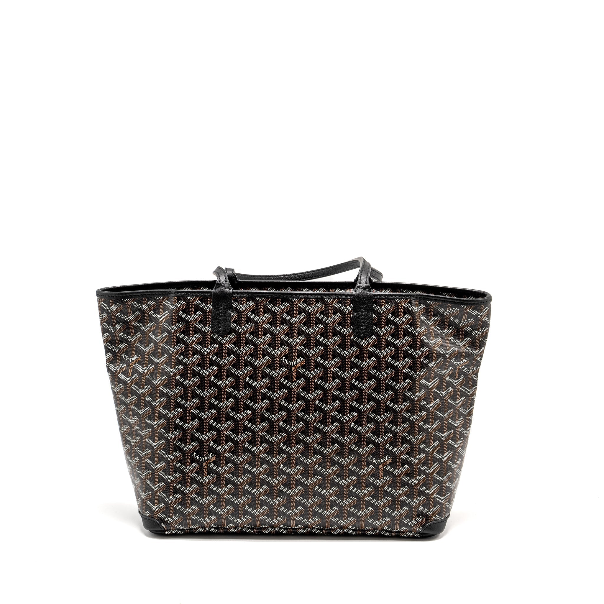 GOYARD ARTOIS PM TOTE BAG GOYARDLINE CANVAS BLACK SHW
