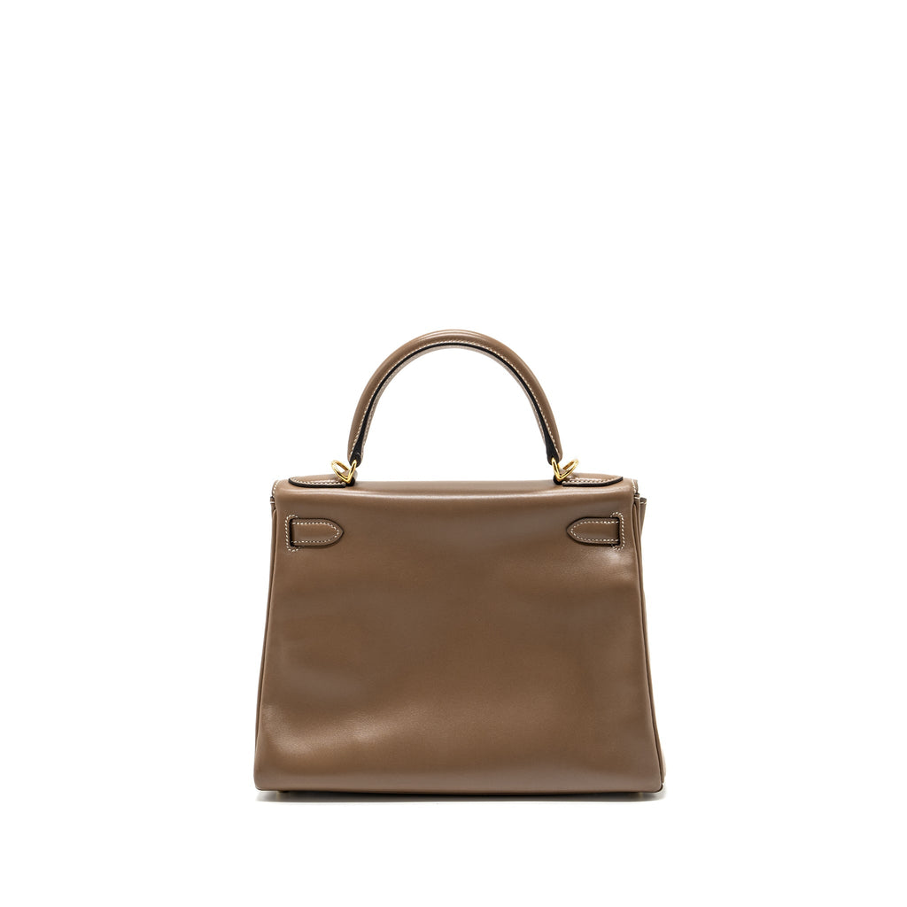 HERMES KELLY 28 TADELAKT ETOUPE GHW
