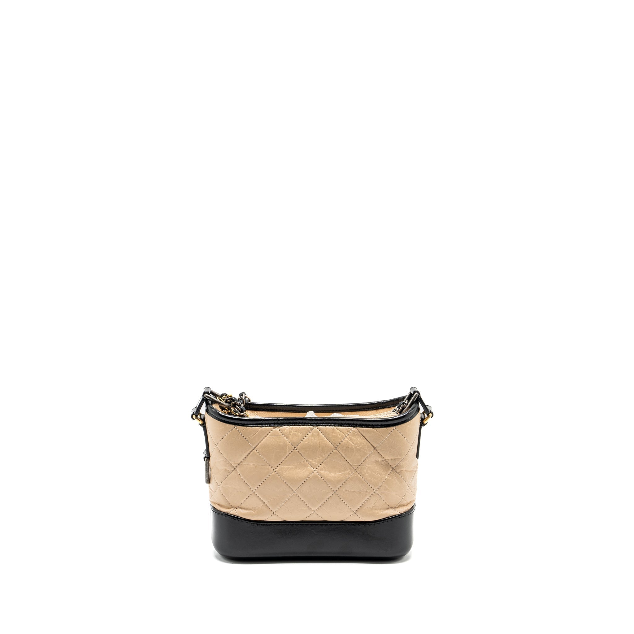 CHANEL SMALL GABRIELLE HOBO BAG CALFSKIN BEIGE MULTICOLOUR HARDWARE