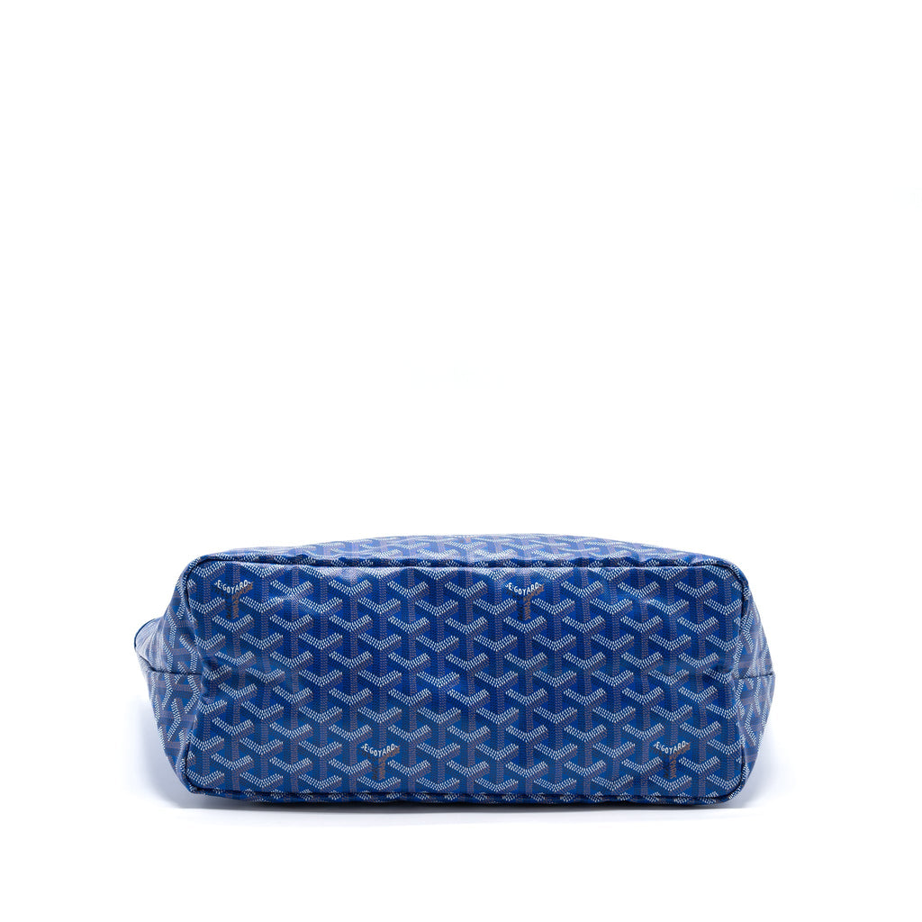 GOYARD SAINT LOUIS PM TOTE BAG CANVAS BLUE SHW