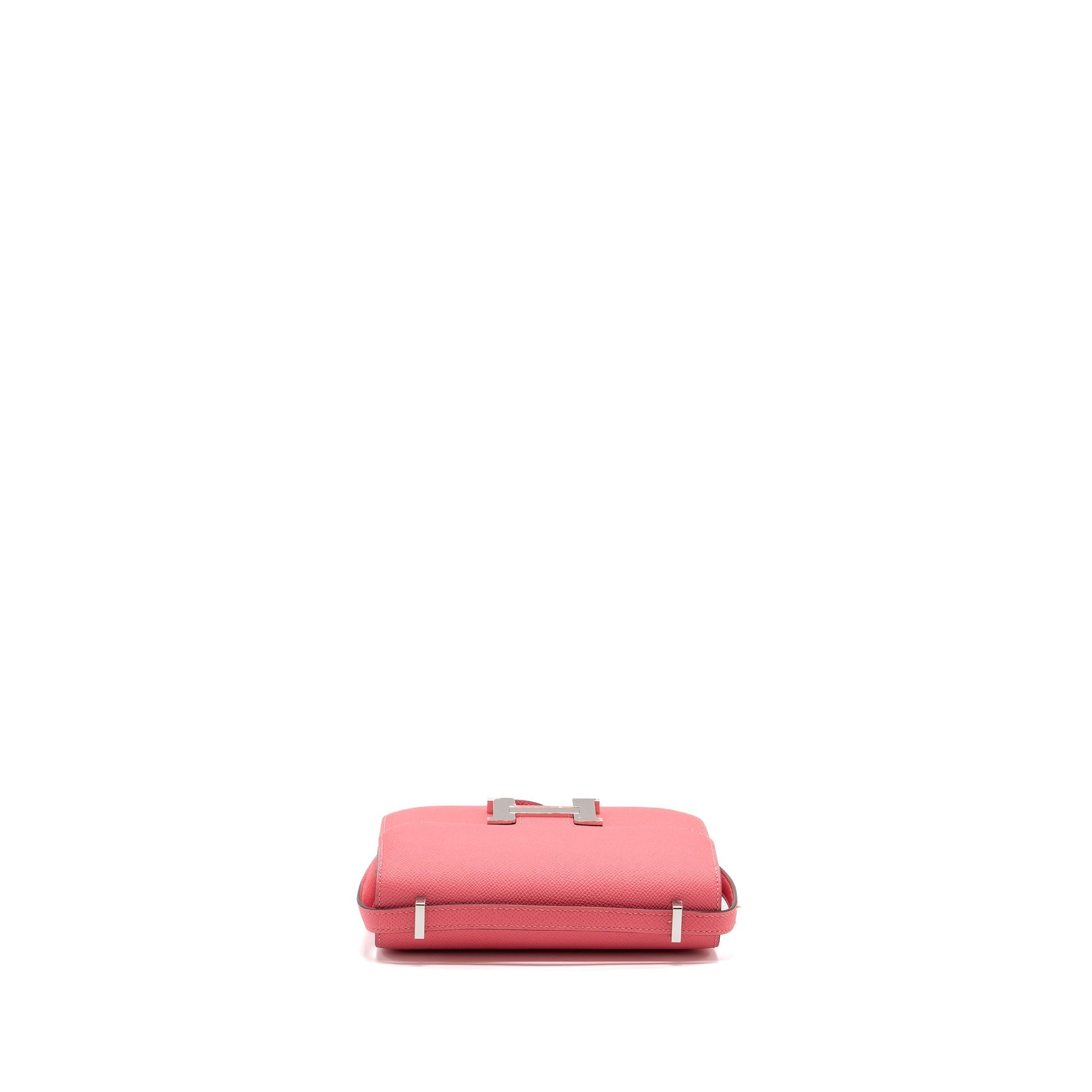HERMES MINI CONSTANCE EPSOM ROSE AZALEE SHW
