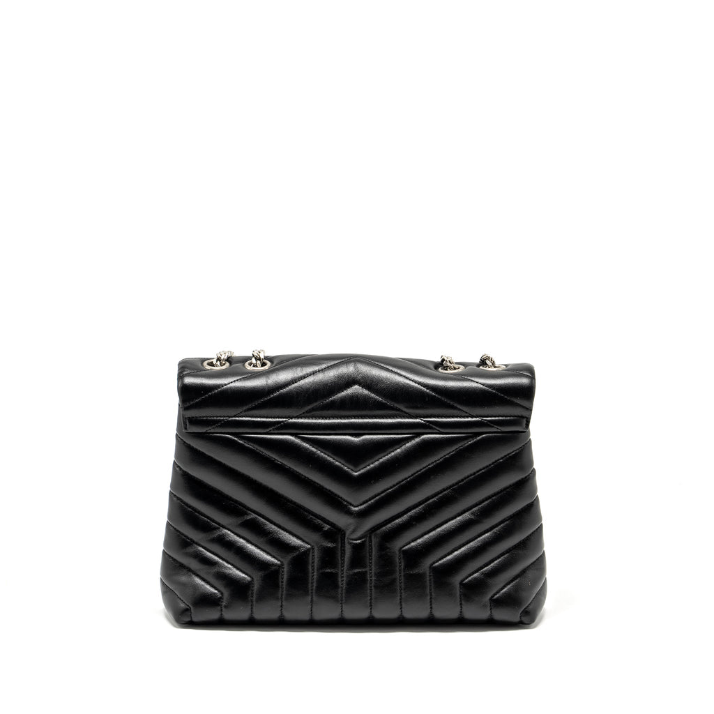 SAINT LAURENT /YSL MEDIUM LOU LOU BAG CALFSKIN BLACK RUTHENIUM HARDWARE