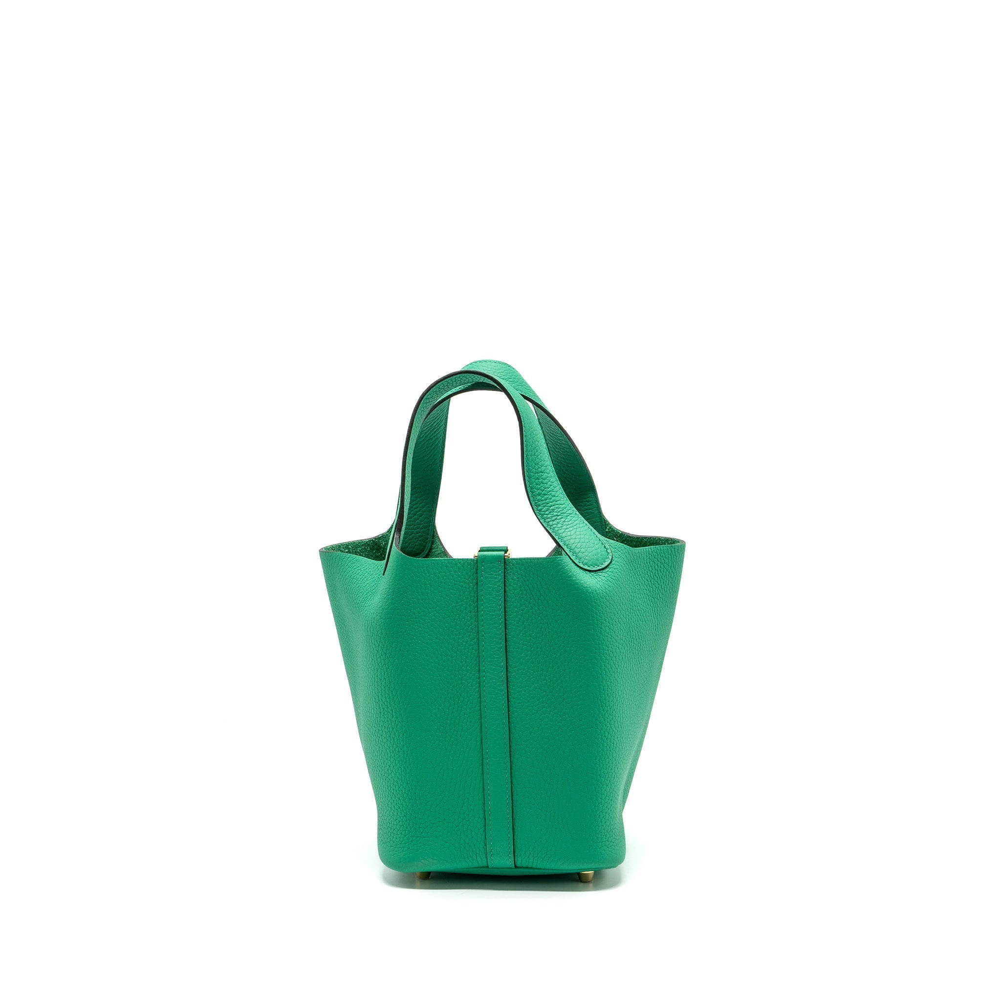 HERMES PICOTIN 18 LOCK BAG CLEMENCE MENTHE GHW