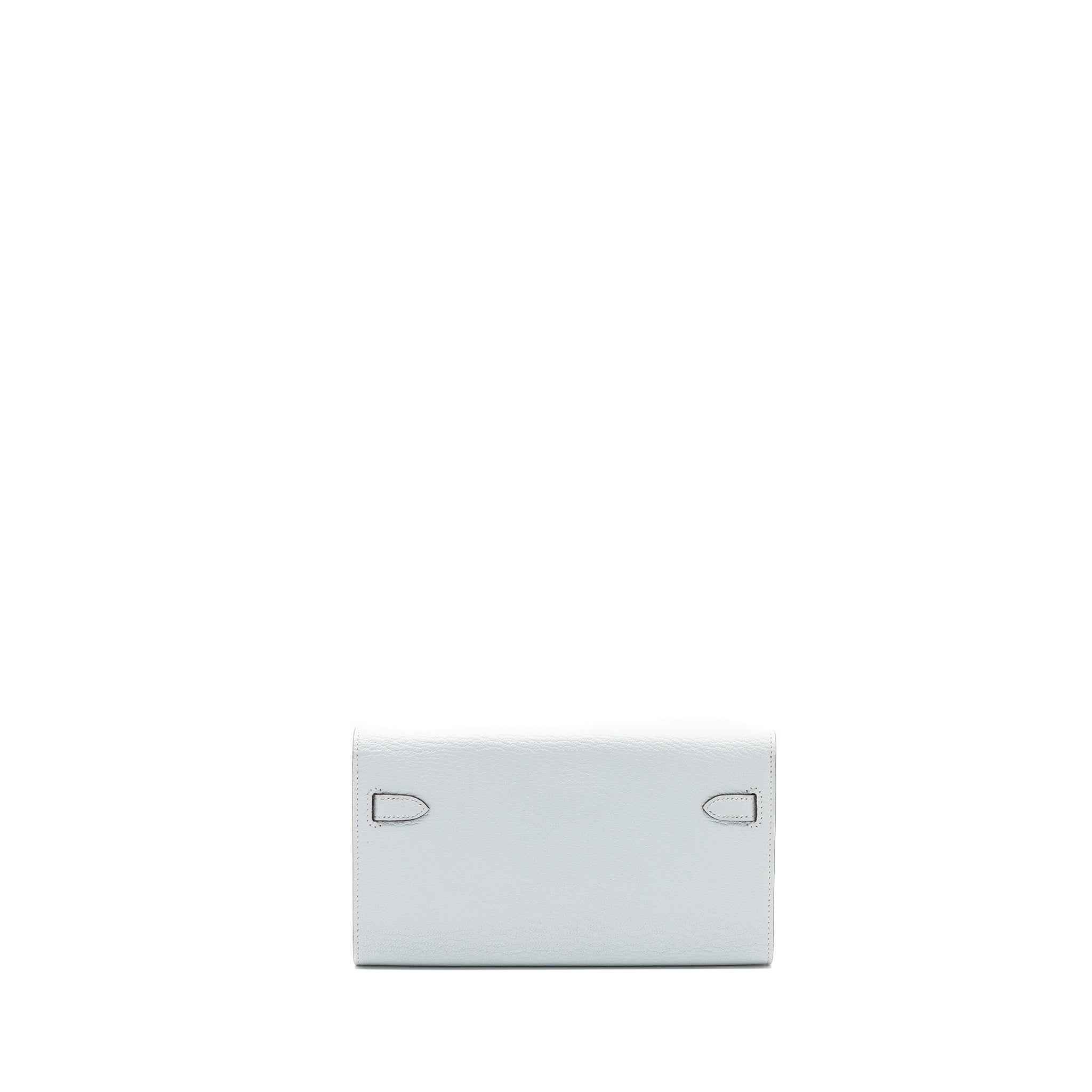 HERMES CLASSIC KELLY TO GO CHÈVRE MYSORE BLUE BRUME SHW