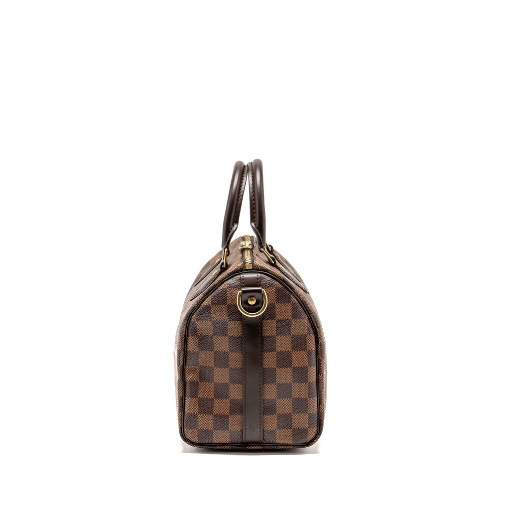 LOUIS VUITTON SPEEDY BANDOULIERE 25 DAMIER EBENE CANVAS GHW
