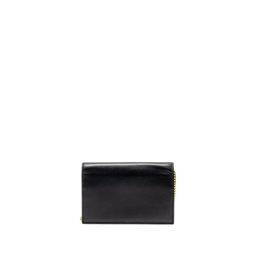 SAINT LAURENT/YSL SMALL TASSEL KATE BAG CALFSKIN BLACK GHW