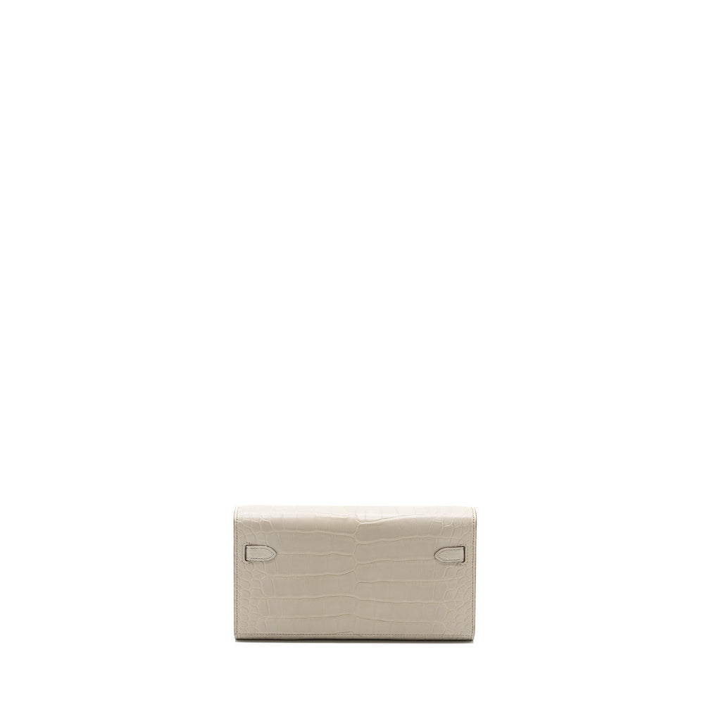 HERMES CLASSIC KELLY TO GO ALLIGATOR MISSISSIPPIENSIS 8L BETON SHW