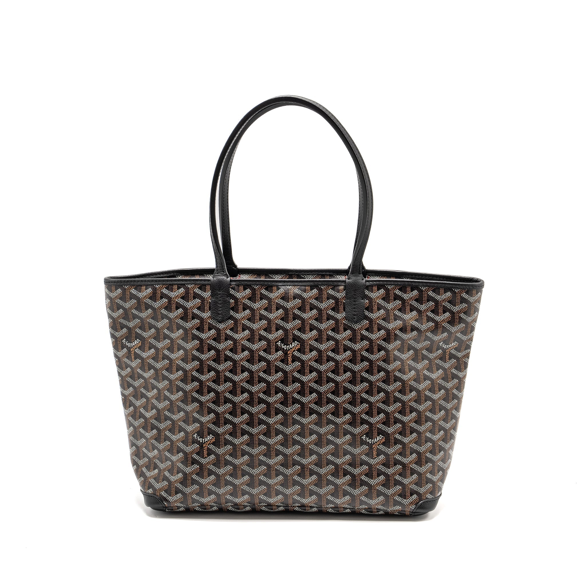 GOYARD ARTOIS PM TOTE BAG GOYARDLINE CANVAS BLACK SHW