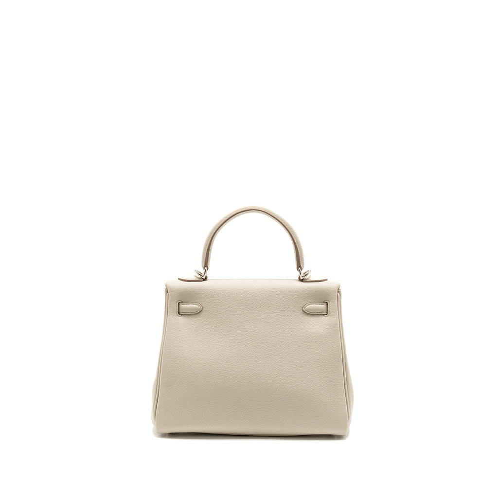 HERMES KELLY 25 STRAP TOGO BETON/GRIS ASPHALTE SHW
