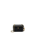 CHANEL PEARL CRUSH LONG VANITY LAMBSKIN BLACK GHW (MICROCHIP)