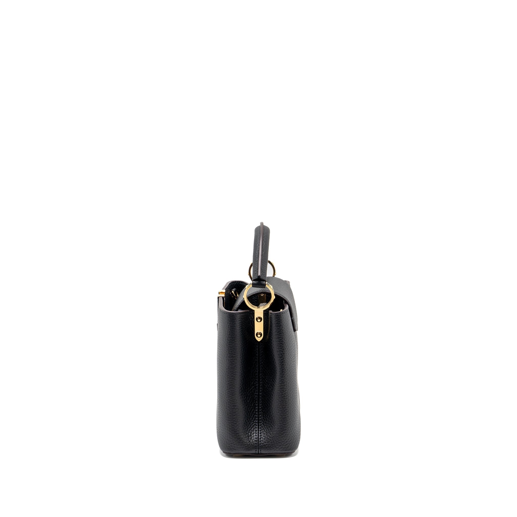 LOUIS VUITTON CAPUCINES BB CALFSKIN BLACK GHW
