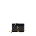 SAINT LAURENT/YSL SMALL TASSEL KATE BAG CALFSKIN BLACK GHW