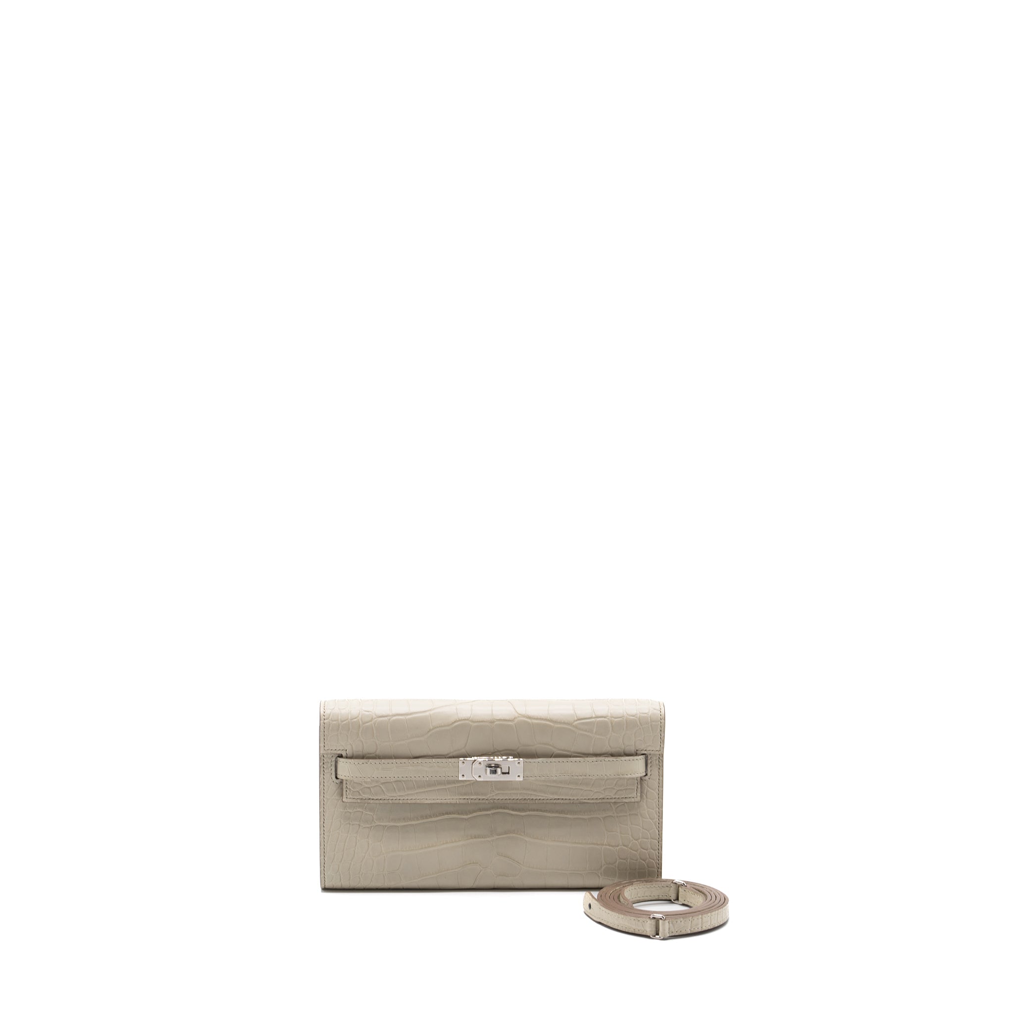 HERMES CLASSIC KELLY TO GO ALLIGATOR MISSISSIPPIENSIS 8L BETON SHW