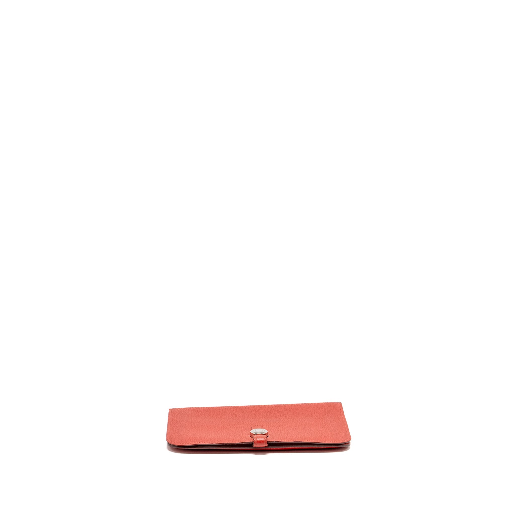 HERMES DOGAN COMPACT WALLET TOGO RED SHW