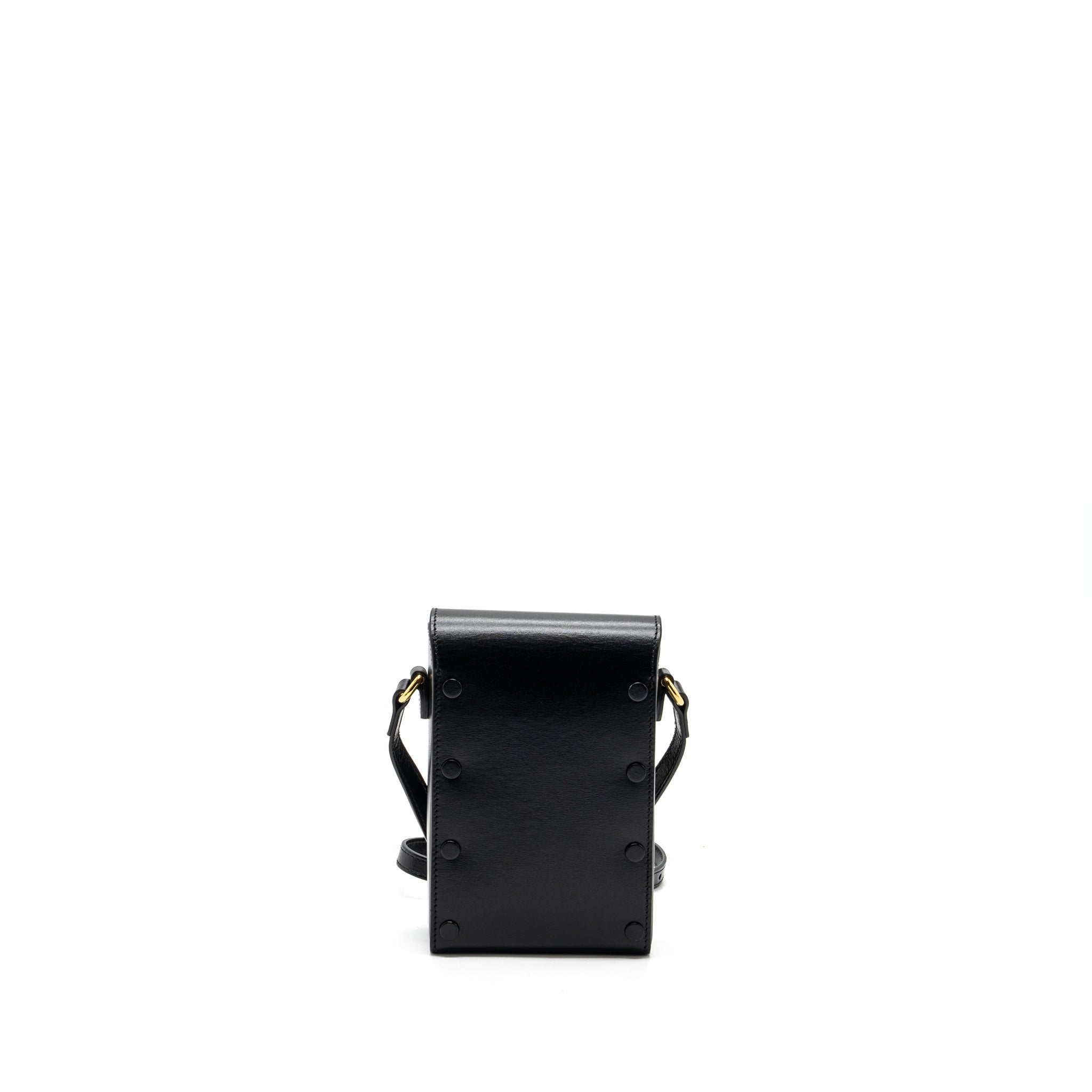 GUCCI 1955 HORSEBIT 1955 CROSSBODY BAG CALFSKIN BLACK GHW