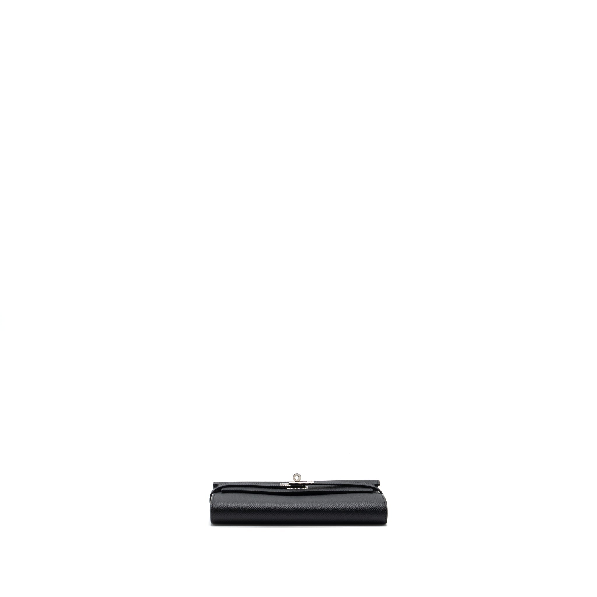 HERMES KELLY LONG WALLET EPSOM BLACK SHW