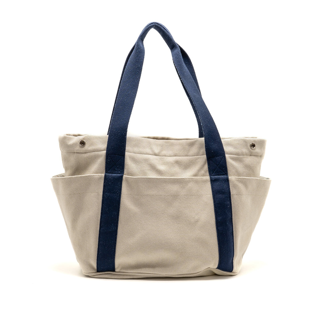 HERMES SAC A LANGER CABRIOLE NAPPY BAG COTTON GRIS PEARL SHW