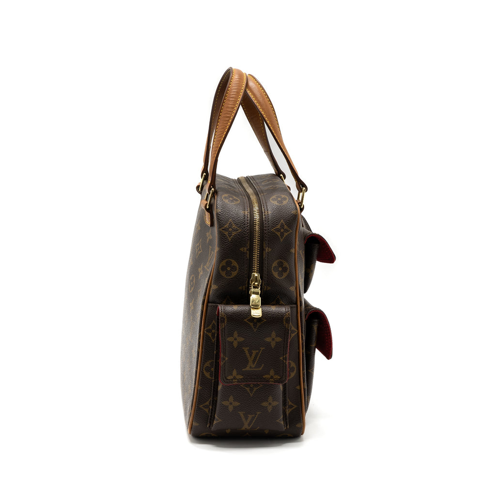 LOUIS VUITTON VINTAGE TOP HANDLE BAG MONOGRAM CANVAS GHW