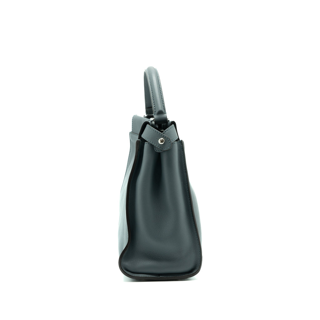 FENDI MEDIUM PEEKABOO LEATHER LIGHT BLUE SHW