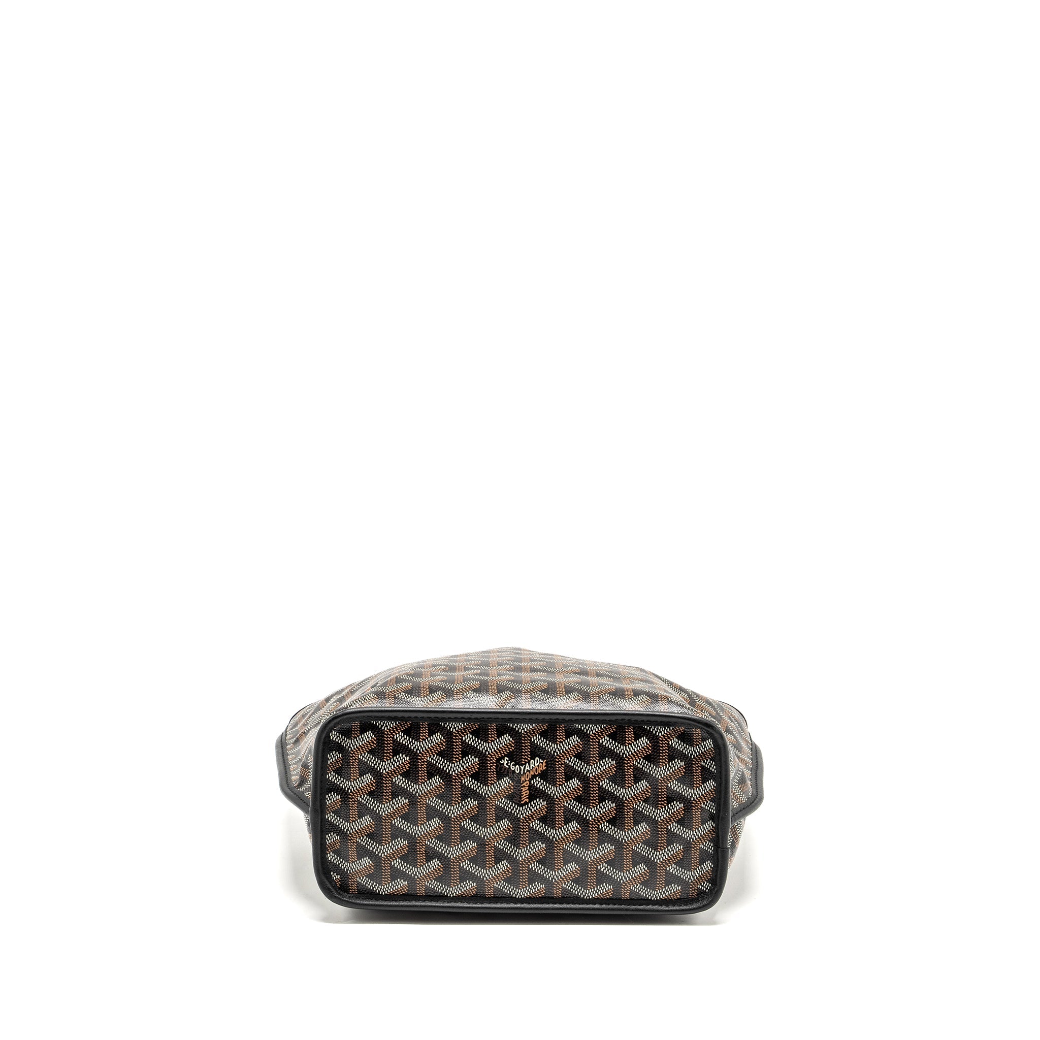 GOYARD MINI ANJOU TOTE GOYARDLINE CANVAS/ CALFSKIN BLACK SHW