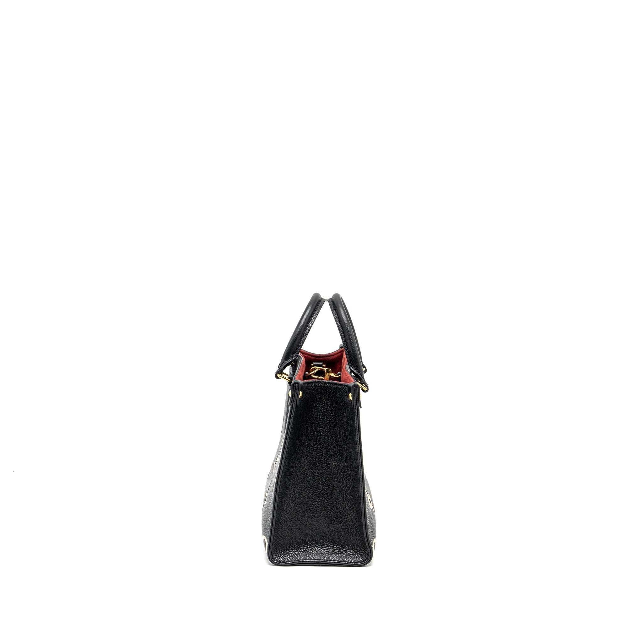 LOUIS VUITTON ONTHEGO PM BICOLOUR MONOGRAM EMPREINTE BLACK/BEIGE GHW