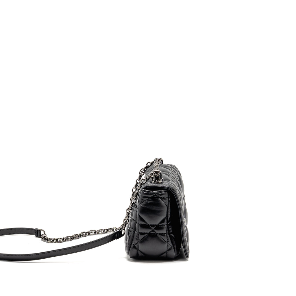 DIOR MEDIUM DIOR CARO BAG CALFSKIN SO BLACK