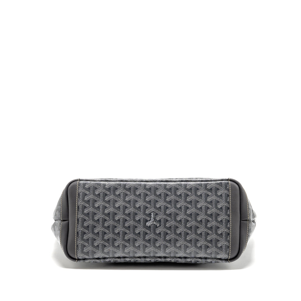 GOYARD ARTOIS PM TOTE BAG GOYARDINE CANVAS / CALFSKIN GREY