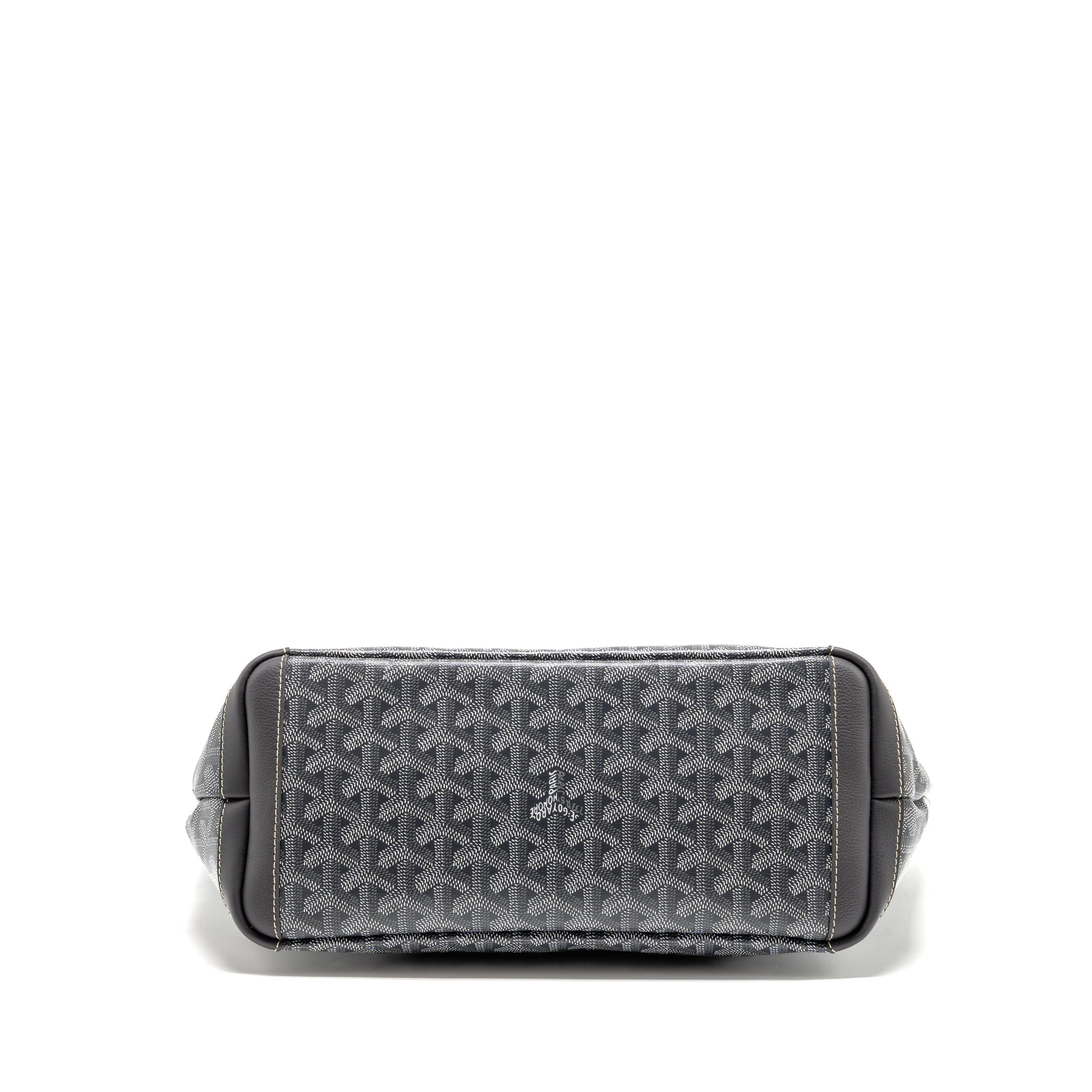 GOYARD ARTOIS PM TOTE BAG GOYARDINE CANVAS / CALFSKIN GREY