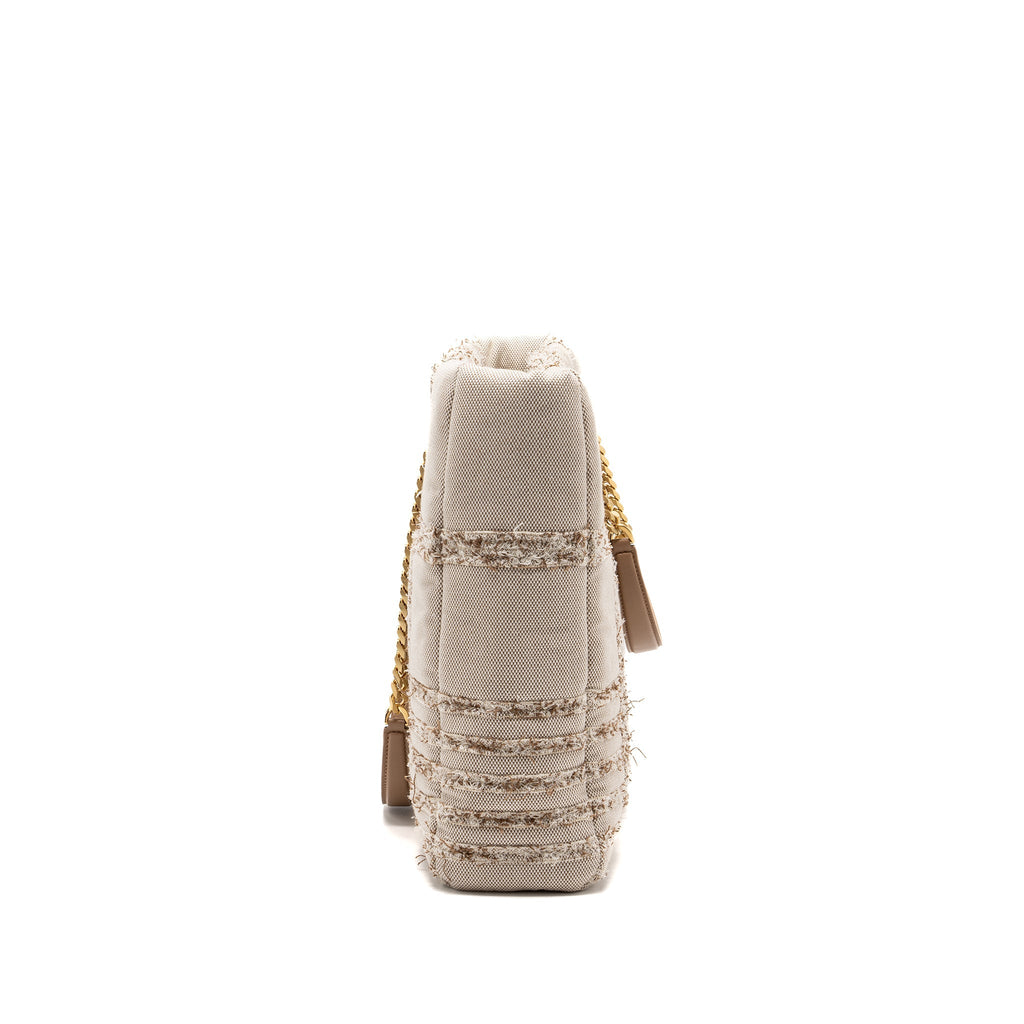 BURBERRY MEDIUM LOLA SHOPPER BAG CANVAS BEIGE GHW