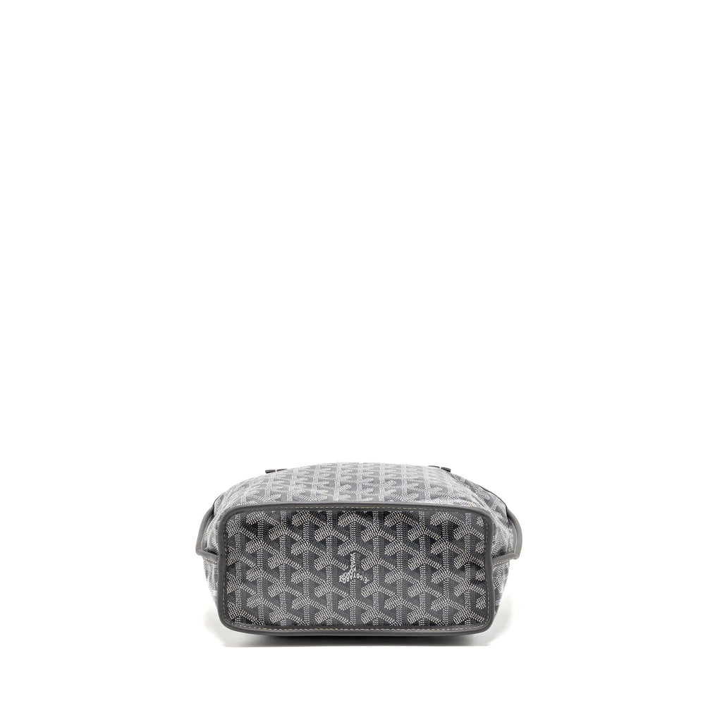GOYARD MINI ANJOU TOTE BAG GOYARDINE CANVAS GREY SHW