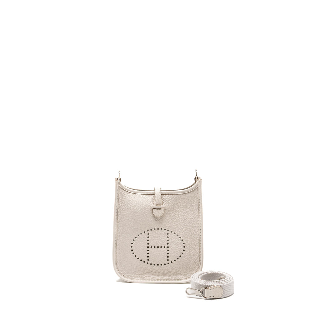 HERMES MINI EVELYNE GRIS PALE SHW