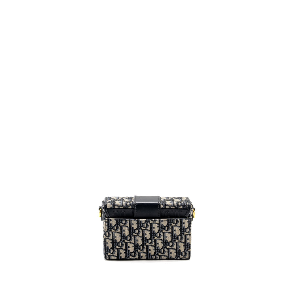 DIOR 30 MONTAIGNE BOX BLUE OBLIQUE JACQUARD GHW