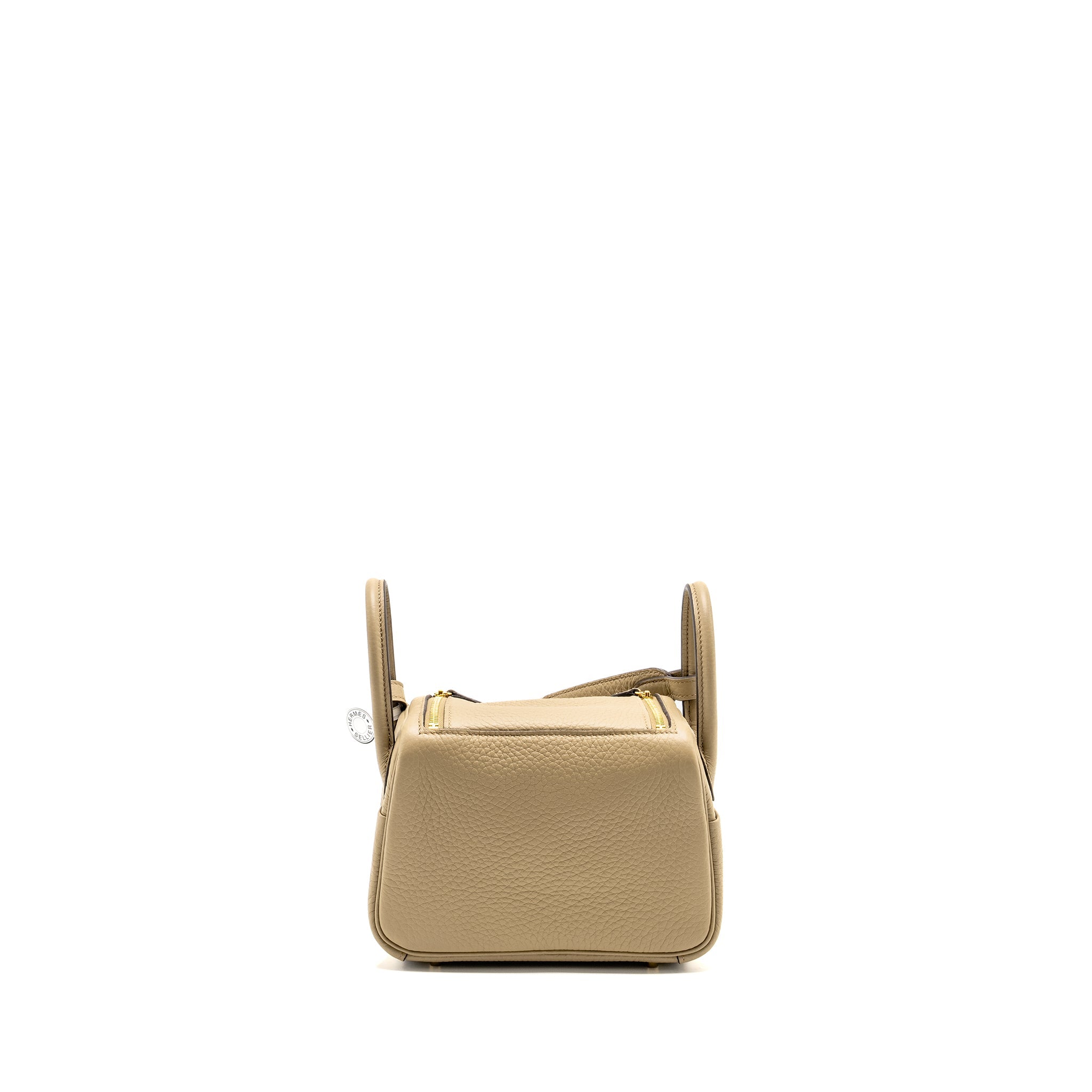 HERMES MINI LINDY II CLEMENCE 8Q BEIGE MARFA GHW